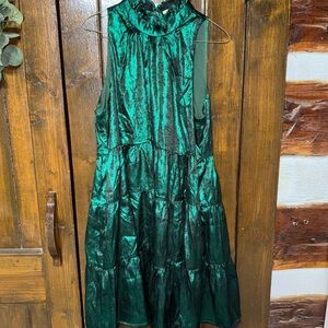 NWT Impressions Boutique Emerald Green Sleeveless Dress